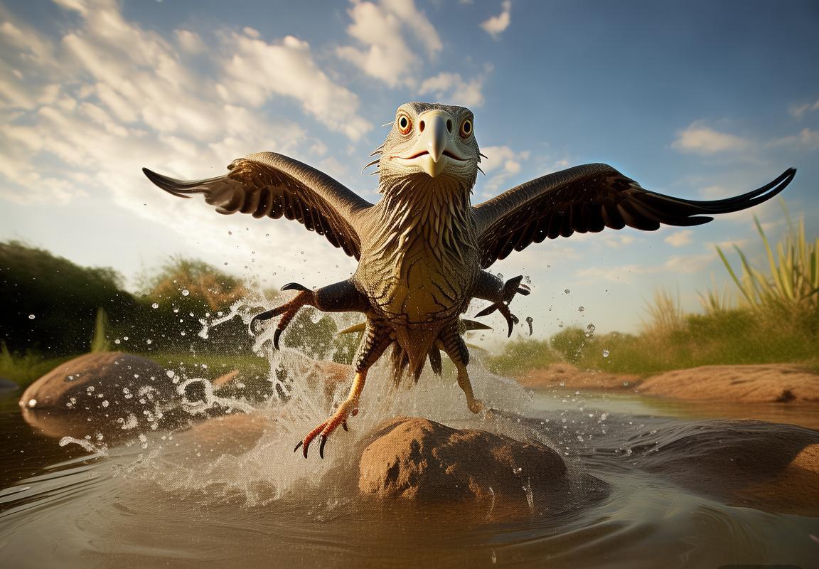 老鹰捕食蜥蜴生存实录：自然法则下的动物行为与生存竞争